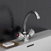 SCH&Uuml;TTE 2-Handle Basin Mixer SAVINO Chrome