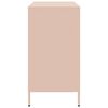 vidaXL Sideboard Pink 101.5x39x73.5 cm Cold-rolled Steel