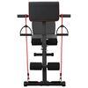 vidaXL Weight Bench Manual Black 132 x 54 x 100 cm Steel
