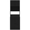 vidaXL Kitchen Cabinet Black 60x50x180 cm Engineered Wood