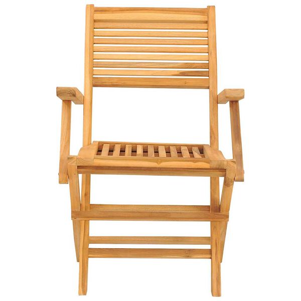 vidaXL Folding Garden Chairs 2 pcs 55x62x90 cm Solid Wood Teak