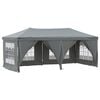 vidaXL Folding Party Tent with Sidewalls Anthracite 3x6 m