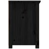 vidaXL TV Cabinet Black 79x35x52 cm Solid Wood Pine
