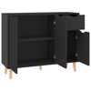 vidaXL Sideboard High Gloss Black 90x30x72 cm Engineered Wood