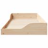 vidaXL Bed Frame Brown 100 x 200 cm Solid Pine Wood