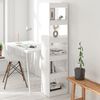 vidaXL Book Cabinet/Room Divider High Gloss White 40x30x166 cm