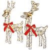 vidaXL 3D Christmas Reindeer LOVIISA 2 pcs 180 LEDs Warm White