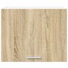 vidaXL Hanging Cabinet with Door Sonoma Oak and White 50 x 31 x 40 cm