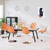 vidaXL Swivel Dining Chairs 6 pcs Orange PP