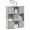 vidaXL Bookcase Concrete Grey 89x24x101.5 cm Engineered Wood