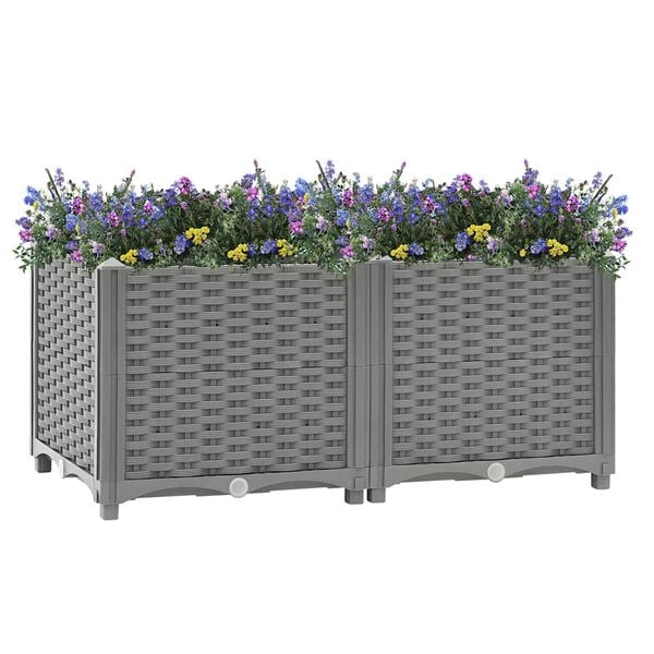 vidaXL Raised Bed 80x40x38 cm Polypropylene