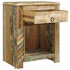 vidaXL End Table with 1 Drawer 1 Door Reclaimed Wood