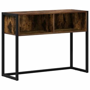 vidaXL End Table Smoke Oak 100 x 36 x 75 cm Engineered Wood