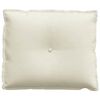 vidaXL Back Pillow Cream 60 x 50 cm Corduroy Fabric