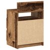 vidaXL Bedside Cabinet with 2 Drawers Old Wood 40x33x60 cm