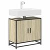 vidaXL Bathroom Sink Cabinet Sonoma Oak 65x33x60 cm Engineered Wood