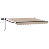 vidaXL Manual Retractable Awning with LEDs 3.5 x 2 m
