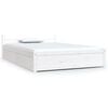 vidaXL Bed Frame without Mattress with Drawers White Small Double
