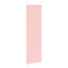 vidaXL Pleated Blind Pink 55x200 cm Fabric Width 54.4 cm Polyester