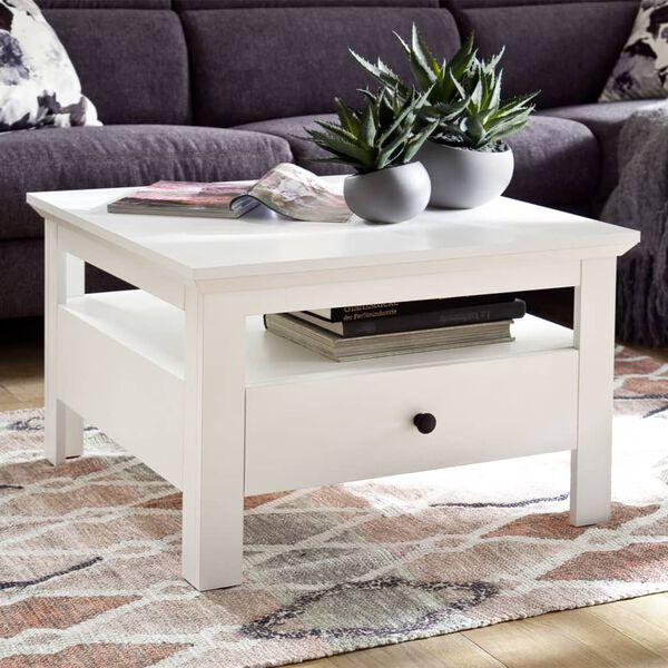Trendteam Coffee Table with Drawer Universal White