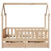 vidaXL Kids Bed Frame with Drawers without Mattress 70x140 cm Solid Wood