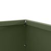 vidaXL Lawn Edging Olive Green 60 x 60 x 13 cm Steel