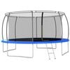 vidaXL Trampoline Set | Black, Grey, Blue