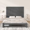 vidaXL Wall Headboard Grey 147x3x90 cm Solid Wood Pine