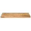 vidaXL Table Top 50x30x2.5 cm Rectangular Solid Wood Rough Mango