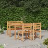 vidaXL 4 Piece Garden Dining Set Solid Wood Teak