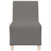 vidaXL Modular Sofa Unit Armless Light Grey 55 x 74 x 82 cm