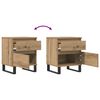 vidaXL Bedside Cabinets 2 pcs Artisan Oak 40x35x50 cm Engineered Wood