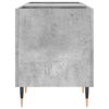 vidaXL Record Cabinet Concrete Grey 121x38x48 cm Engineered Wood