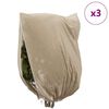 vidaXL Frost Protection Plant Fleece Covers 3 pcs Beige 3.5 x 2.5 m