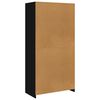 vidaXL Wardrobe Black 100x50x200 cm Engineered Wood