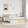vidaXL Bed Frame with Headboard without Mattress 180x200 cm