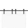 vidaXL Sliding Door Hardware Kit 183 cm Steel Black