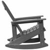 vidaXL Adirondack Rocking Chairs 2 pcs Light Grey HDPE