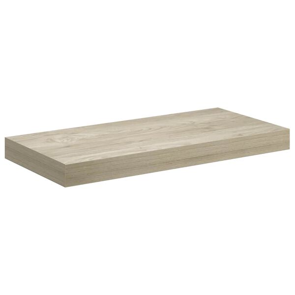 vidaXL Floating Wall Shelf Oak 50x23x3.8 cm MDF