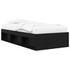 vidaXL Bed Frame with Storage Black Oak 80 x 200 cm Engineered Wood