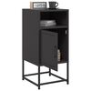 vidaXL Bedside Cabinet Black 36x39x78 cm Steel