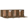 vidaXL Wall Cabinets 2 pcs Smoked Oak 80x35x36.5 cm Engineered Wood