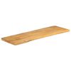vidaXL Table Top 110x40x2.5 cm Live Edge Solid Wood Mango