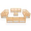 vidaXL 13 Piece Garden Lounge Set Solid Pinewood