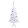 vidaXL Artificial Christmas Tree with Stand White 120 cm PVC and Steel