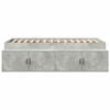 vidaXL Bed Frame Concrete Grey 100 x 200 cm Engineered Wood