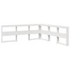 vidaXL Bookcase Bed without Mattress White 180x200cm Solid Wood Pine