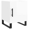 vidaXL Bedside Cabinet High Gloss White 40x40x50 cm Engineered Wood