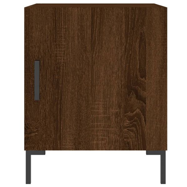 vidaXL Bedside Cabinet Brown Oak 40x40x50 cm Engineered Wood