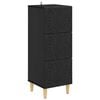 vidaXL Drawer Cabinet Black 33 x 34.5 x 90 cm Engineered Wood